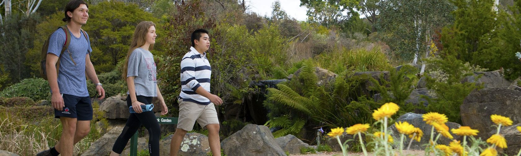 Visitors taking in the world-class gardens