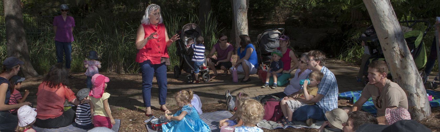 Storytime at the Botanic Gardens