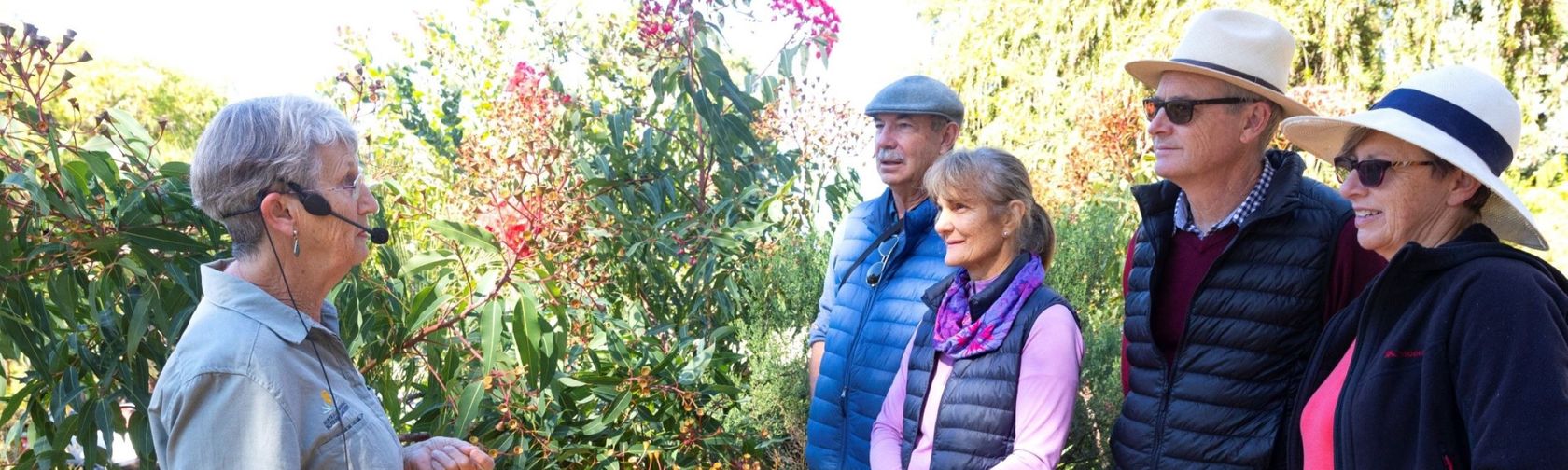Visitors enjoying a free guided walk
