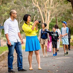 Visitors on the Main Path Walk