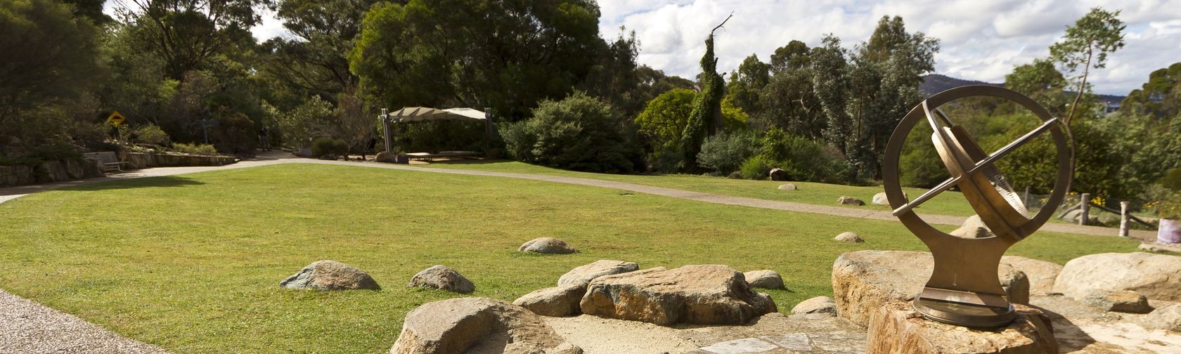 The Rock Garden Lawn and sundial